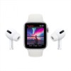 Apple Watch Nike SE, 44 мм, алюминий серебристого цвета, спортивный ремешок Nike цвета «чистая платина/черный»