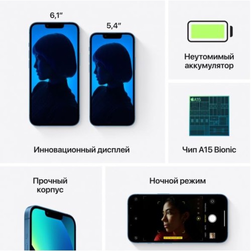 Apple iPhone 13 Mini 128Gb Синий