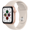 Смарт-часы Apple Watch SE, 40 мм, корпус из алюминия золотого цвета, спортивный ремешок цвета сияющая звезда