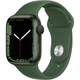 Смарт-часы Apple Watch Series 7 41 мм корпус из алюминия зеленого цвета спортивный ремешок