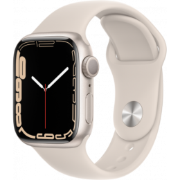 Смарт-часы Apple Watch Series 7 45 мм корпус из алюминия цвета сияющая звезда спортивный ремешок